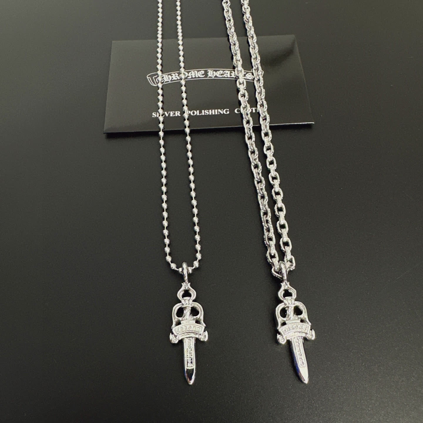 Chrome Hearts Silver Sword Pendant Necklace Chrome Hearts Silver Sword Pendant Necklace